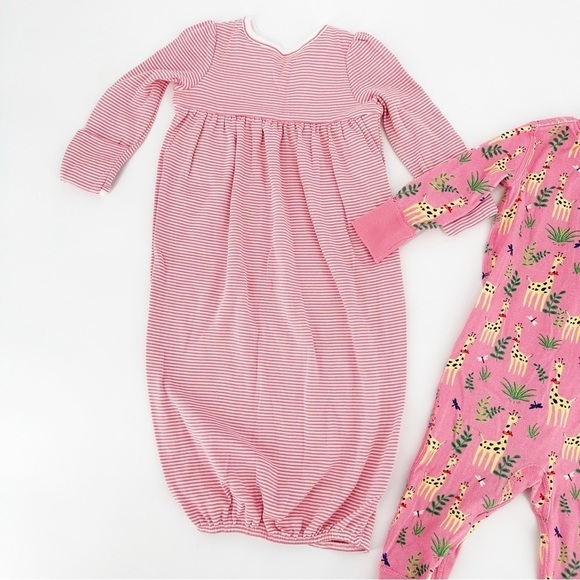 Hanna Andersson Giraffe Ralph Lauren Bundle Sleeping Gown Sleeper 6-12M - Picture 7 of 7